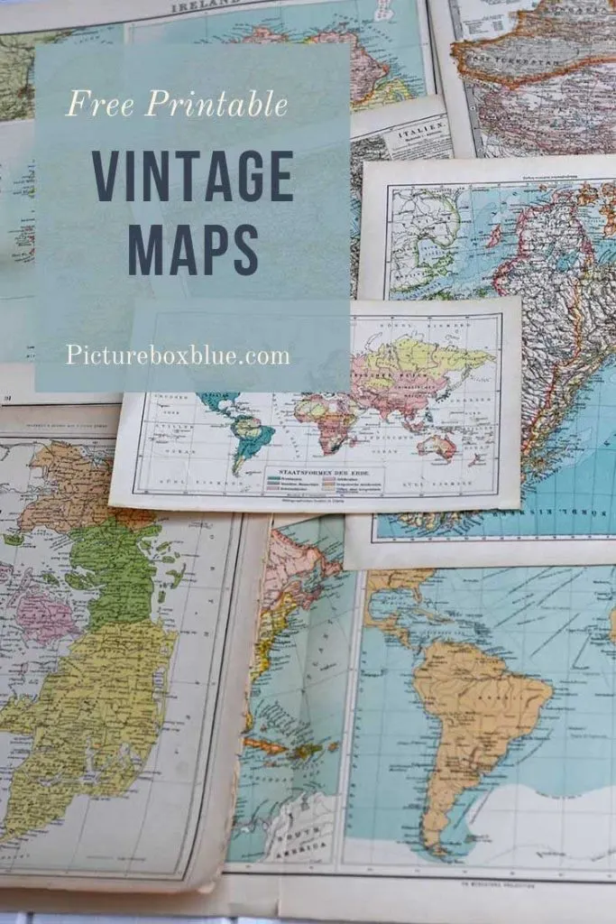 vintage world maps printable