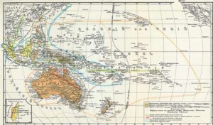 Free Vintage Maps of Australasia To Download - Picture Box Blue