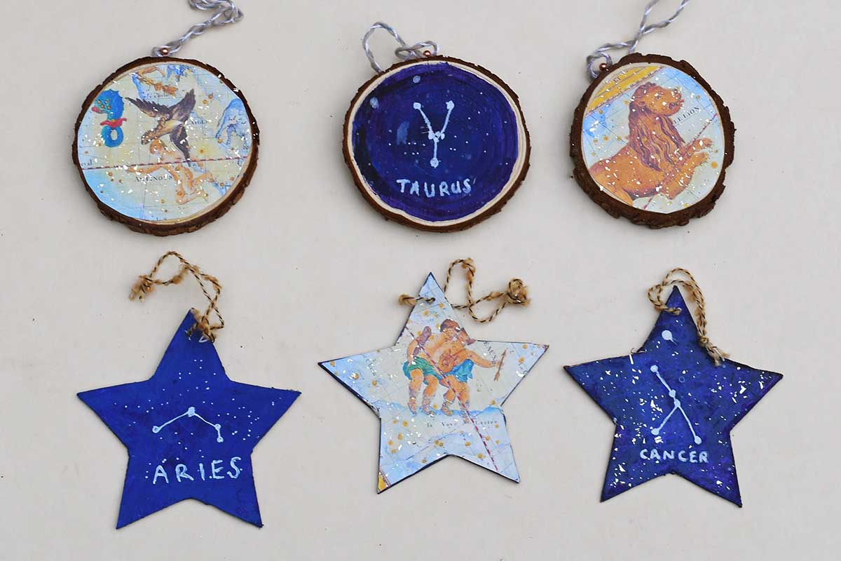 5PC Zodiac Charms Constellation Natural Shell Horoscope for Jewelry Making  DIY