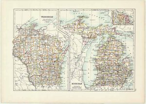 Free Antique US State Maps To Download (Mainly Midwest) - Picture Box Blue