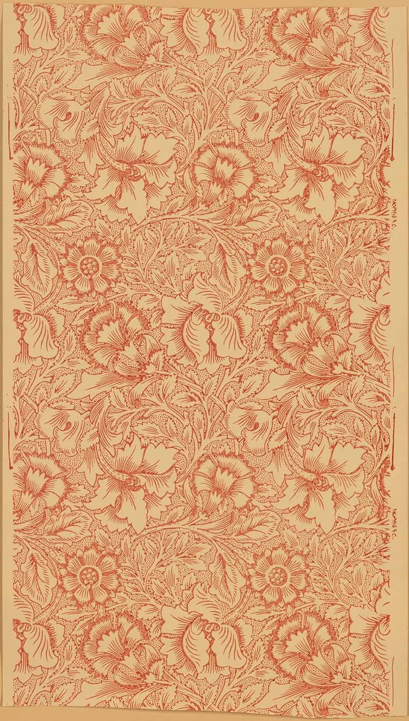 William Morris Poppy wallpaper