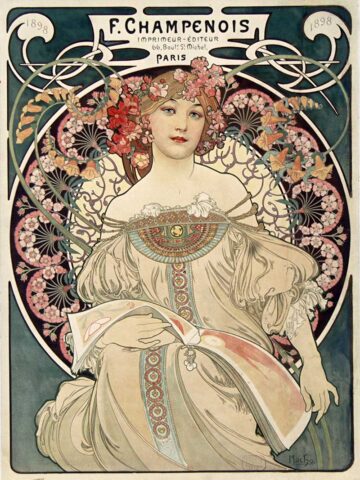 Art Nouveau Alphonse Mucha Advertisement Posters To Print - Picture Box ...