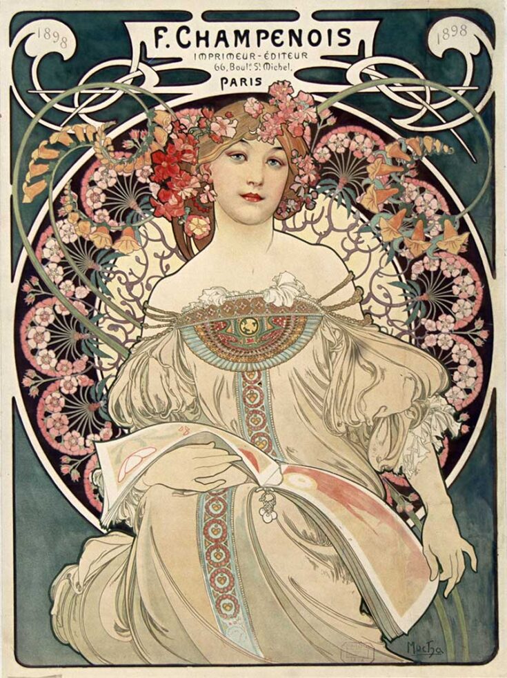 Art Nouveau Alphonse Mucha Advertisement Posters To Print - Picture Box ...