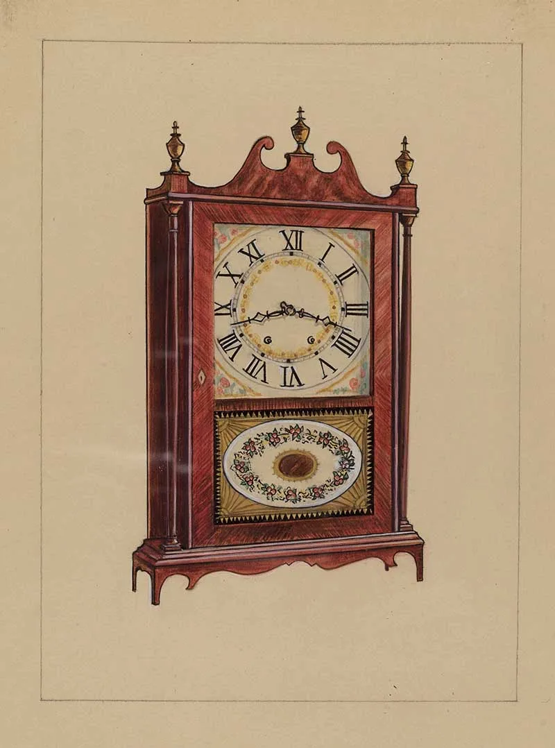 Antique American shelf clock